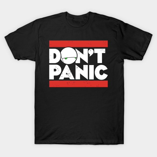 Don't Panic Hitchhikers Guide T-Shirt by marieltoigo